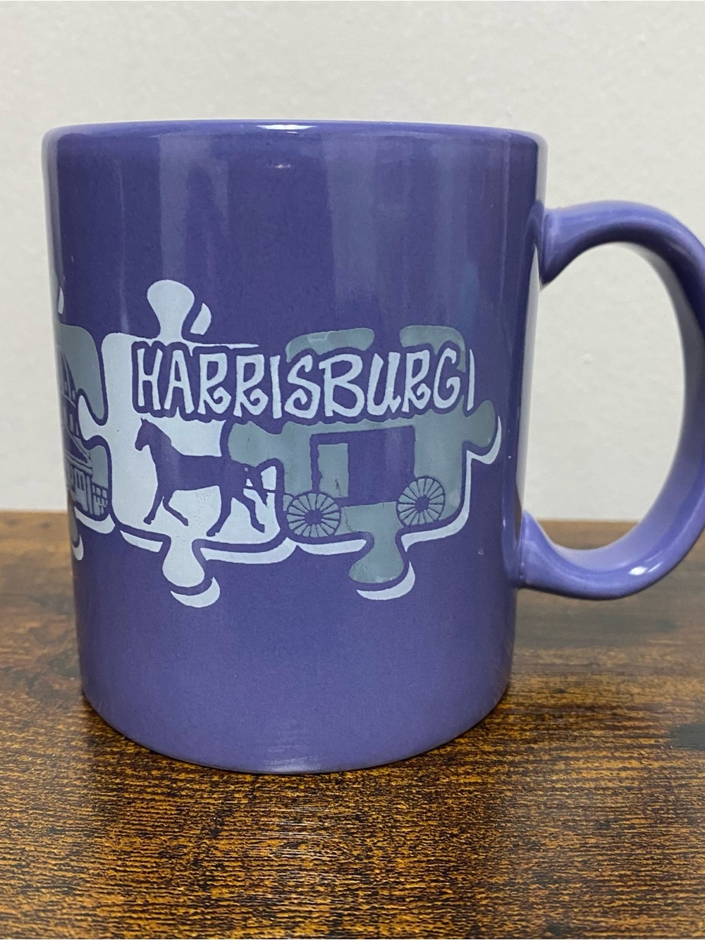 Harrisburg Purple Ceramic Coffee Mug